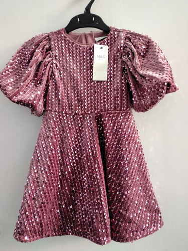 Kids girls sequin puff sleeve - sequin,