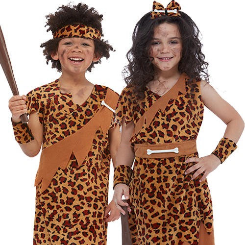 Caveman kids fancy dress - dress, stone