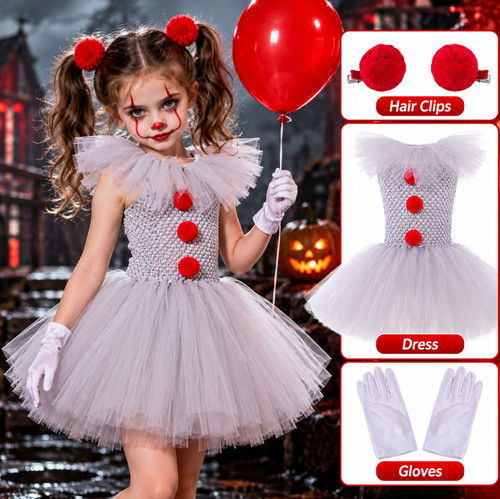 Kids girls pennywise clown - kids,