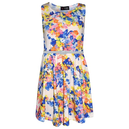 Girls skater dress kids - girls, floral