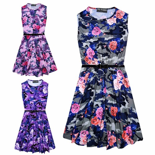 Girls skater dress kids - kids, camo