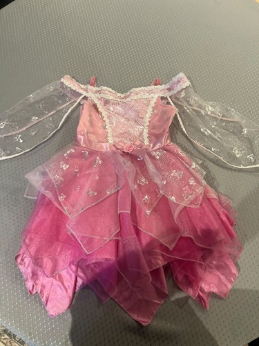 Pink kids fairy dress with - fairy,