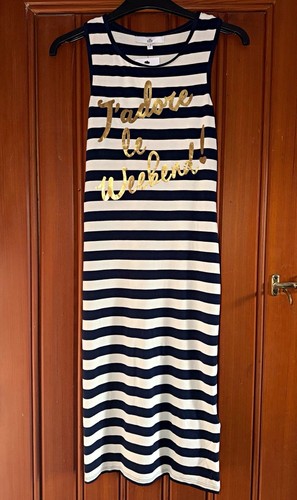 Kids navy white striped - m&s,