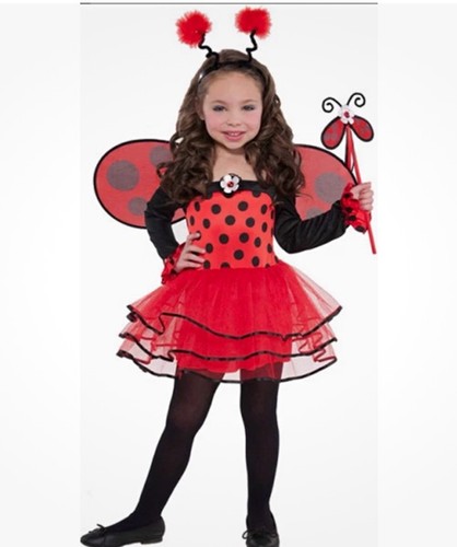 Girls ladybug costume ladybird - costume,